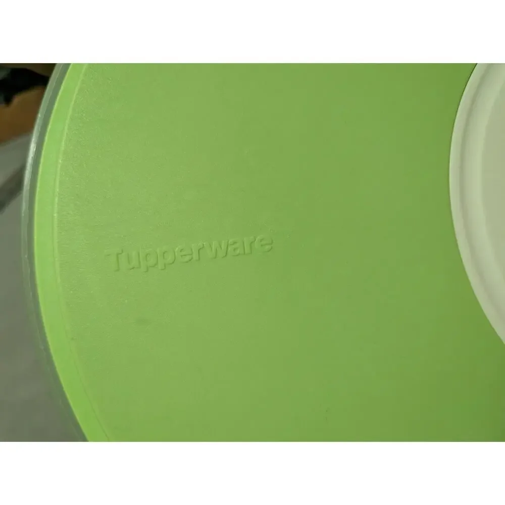 Tupperware Spin N Save Salad Spinner 4.5L Lime Green Teal Knob 3 Piece Set